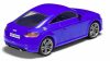 Airfix 6054 QUICKBUILD Audi TT Coupe - Blue